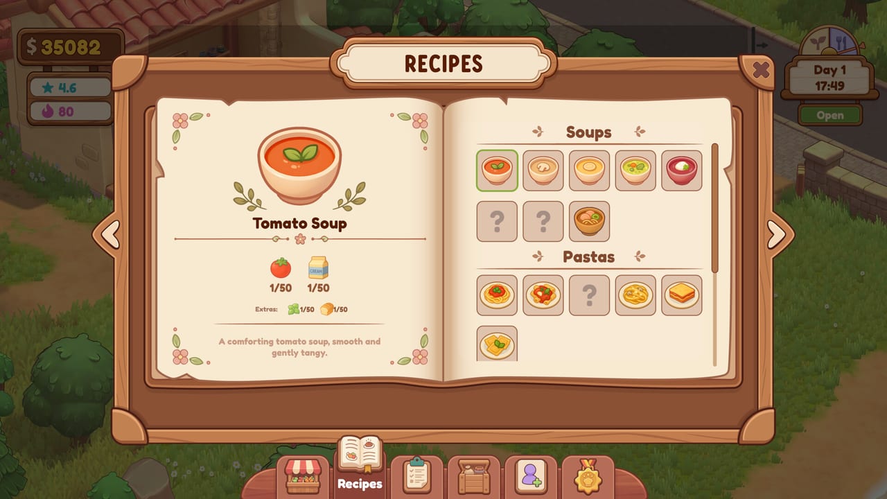 Cooking and Menu